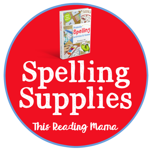 Spelling Supplies from Printable Spelling Activities and Games by Becky Spence