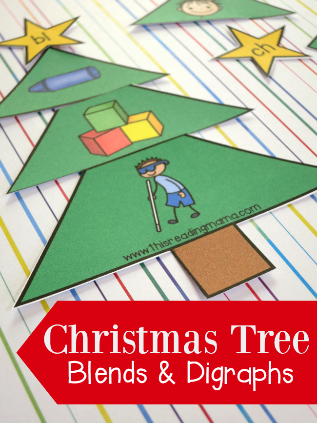 Christmas Tree Initial Blends and Digraphs Sorts {FREE} - This Reading Mama