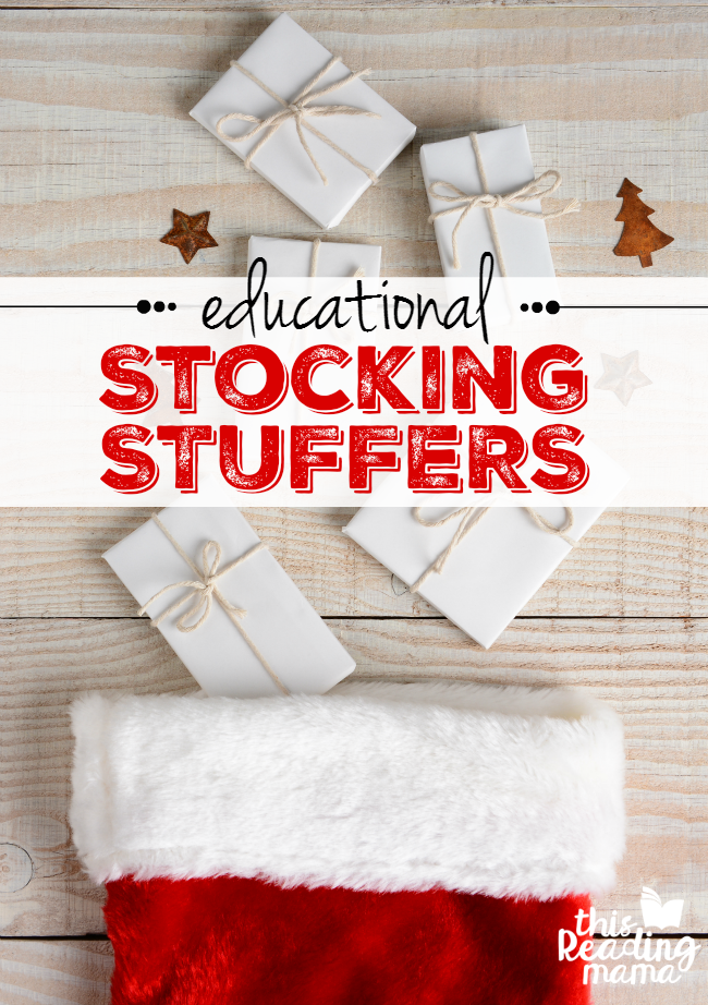 Educational Stocking Stuffer Ideas for Kids from This Reading Mama
