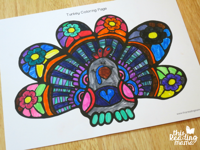 FREE Turkey Coloring Page