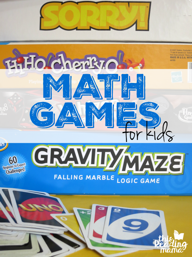 Math Games for Kids - Board Games that Build Math Skills - This Reading Mama