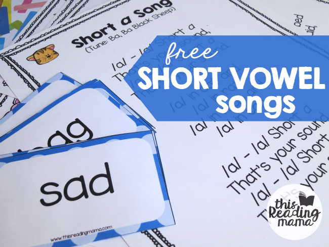 Short Vowel Songs - a different song for each vowel sound