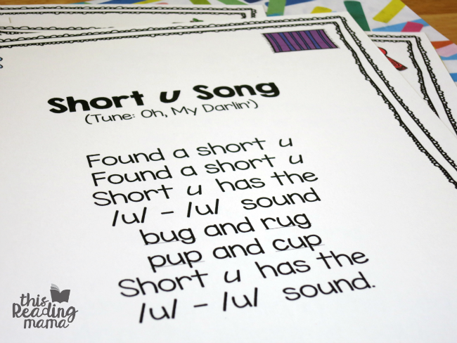 short u vowel song