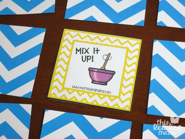 Mix It Up! card included in sight words rhyming game deck
