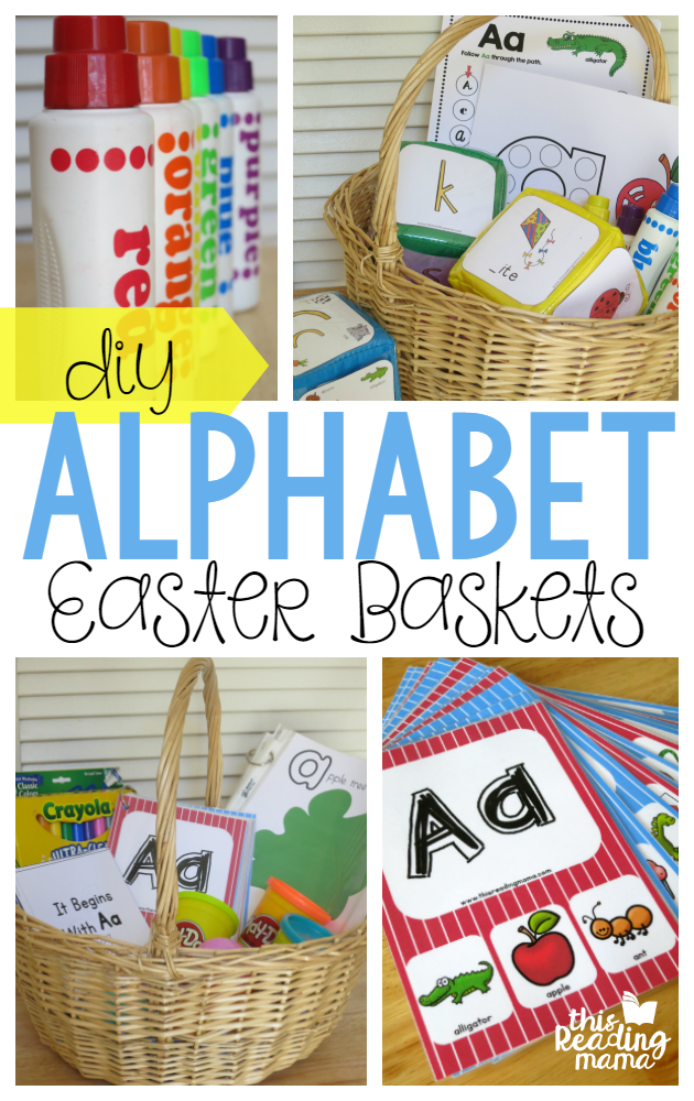 DIY Alphabet Easter Baskets using FREE Printables - This Reading Mama