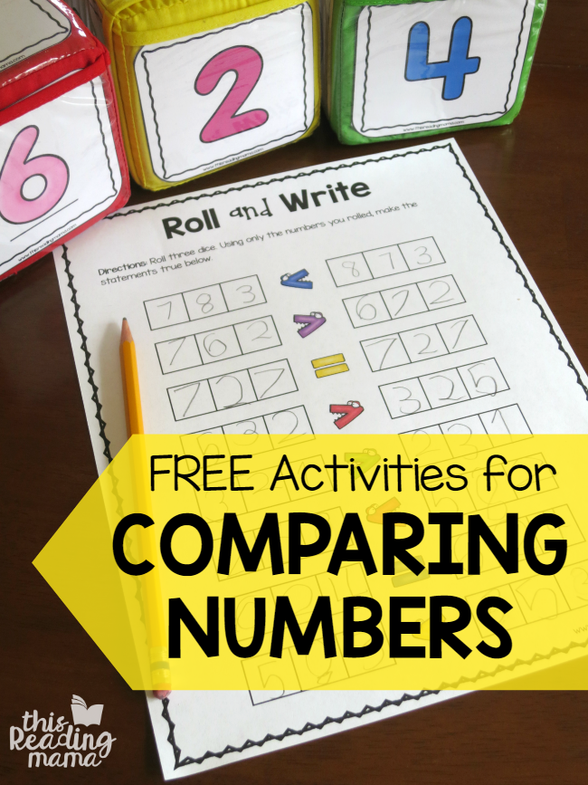 FREE Activities for Comparing Numbers - This Reading Mama