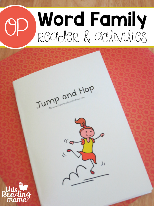 OP Word Family Reader and Activities (FREE) from Learn to Read - This Reading Mama
