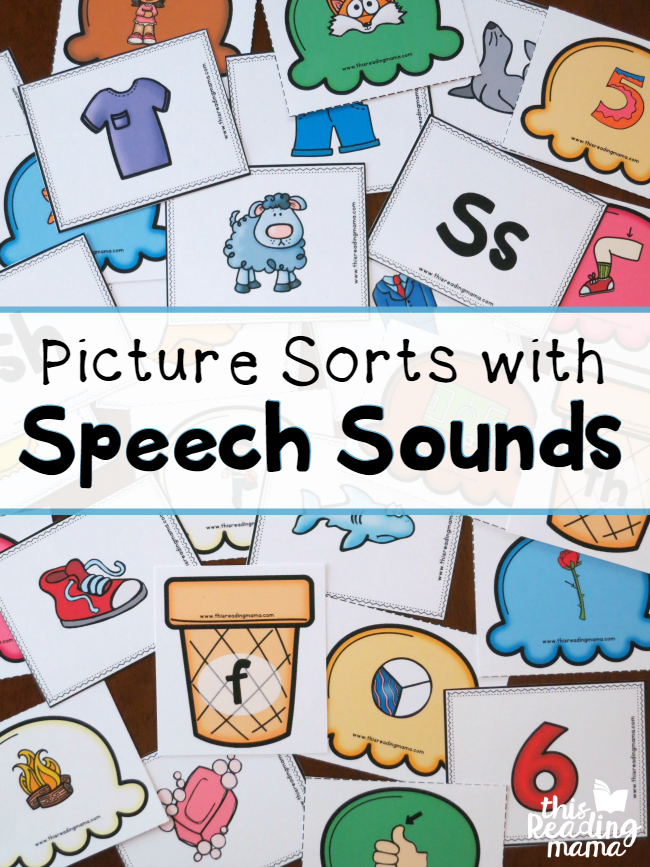 FREE Picture Sorts with Speech Sounds - This Reading Mama