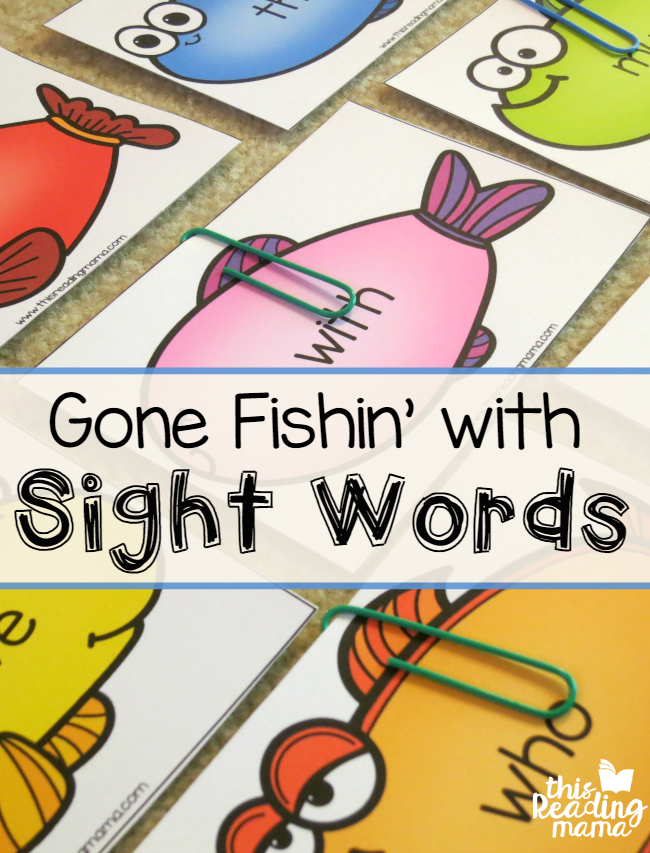 FREE Sight Words Fishing Game - Editable Fish Included - This Reading Mama