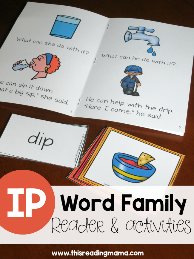 IP Word Family Reader and Activities from Learn to Read - This Reading Mama