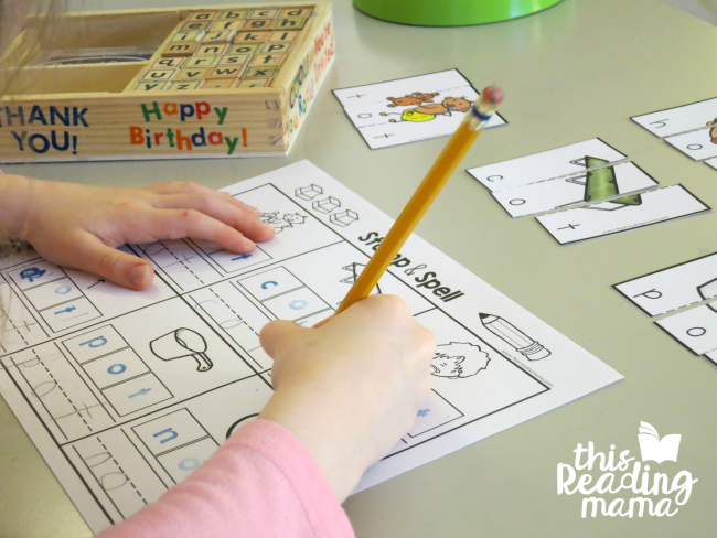 OT Word Family Stamp and Spell from Learn to Read