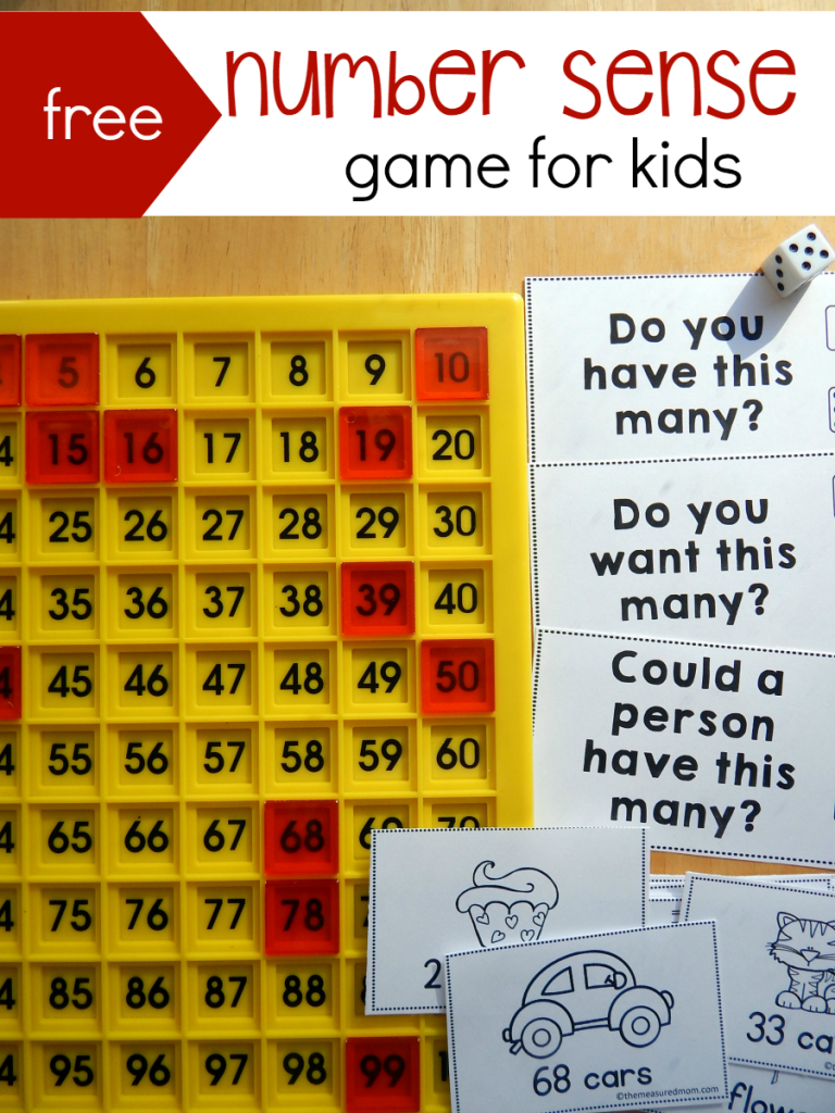 number sense game for kids