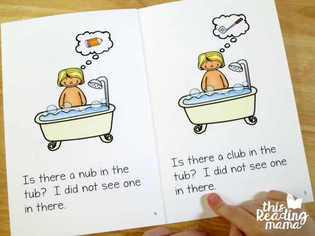 FREE UB Word Family Reader - In the Tub - This Reading Mama