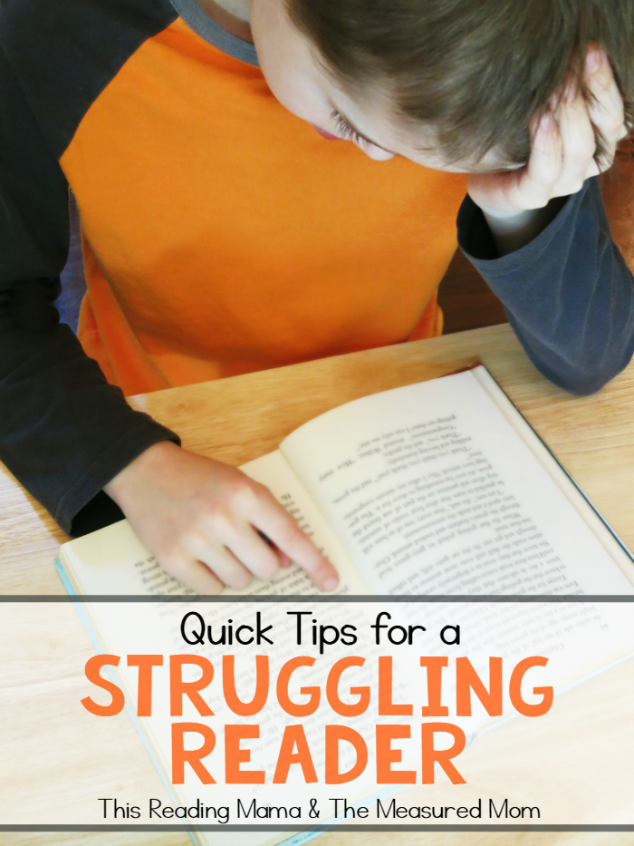 Quick Tips for a Struggling Reader -a series from This Reading Mama & The Measured Mom