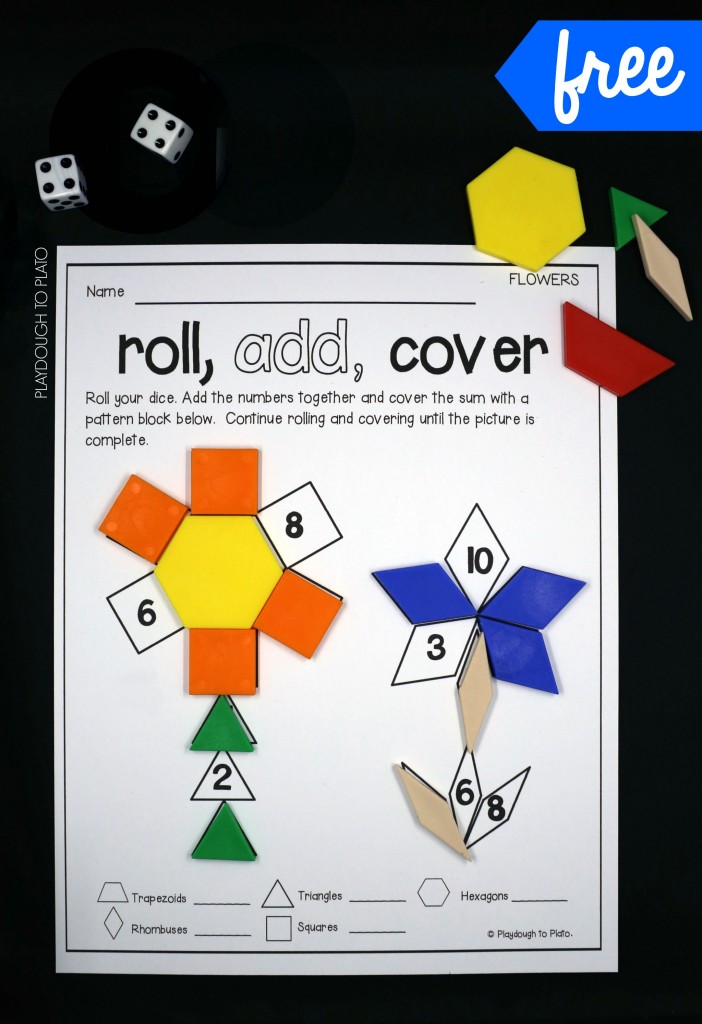 Roll and Cover Shape Game!