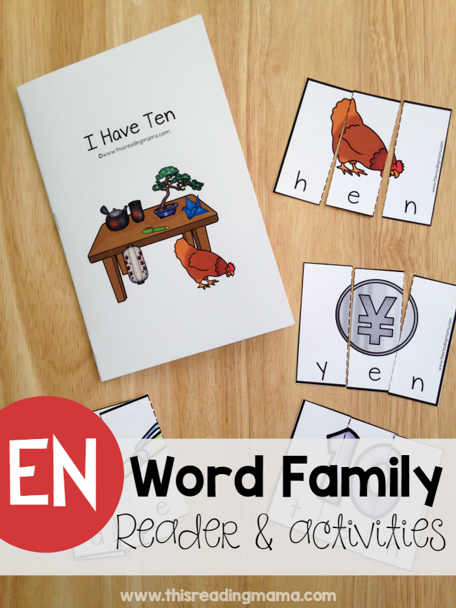 Learn to Read EN Word Family Reader & Activities