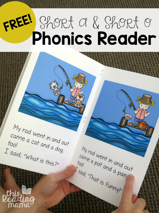 Learn to Read Short a & Short o Phonics Reader