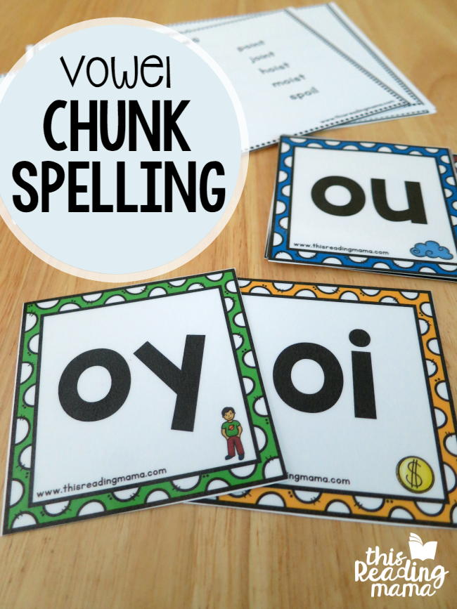 Vowel Chunk Spelling Cards & Word Lists