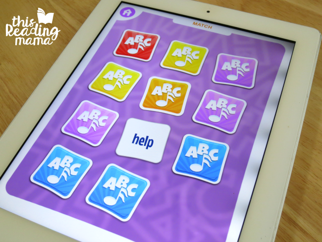 Sight Word Memory Match game on sight word games app