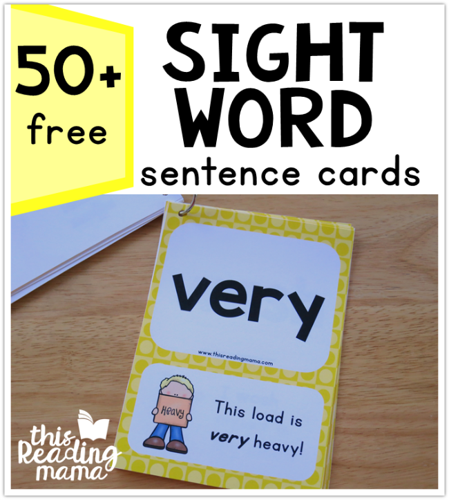 Second Grade Sight Word Sentence Cards {Level 4}