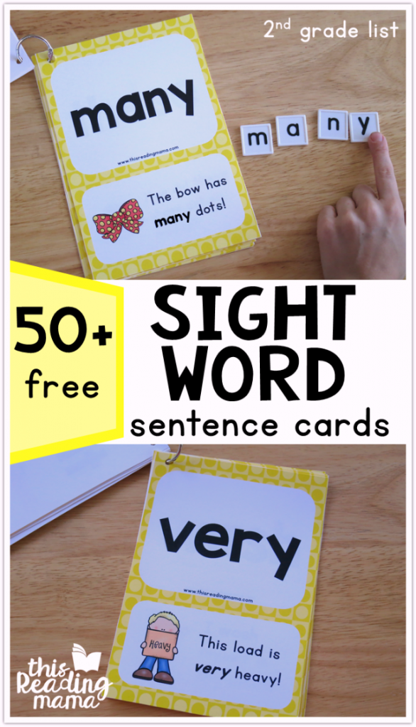 Second Grade Sight Word Sentences Level 4 - This Reading Mama