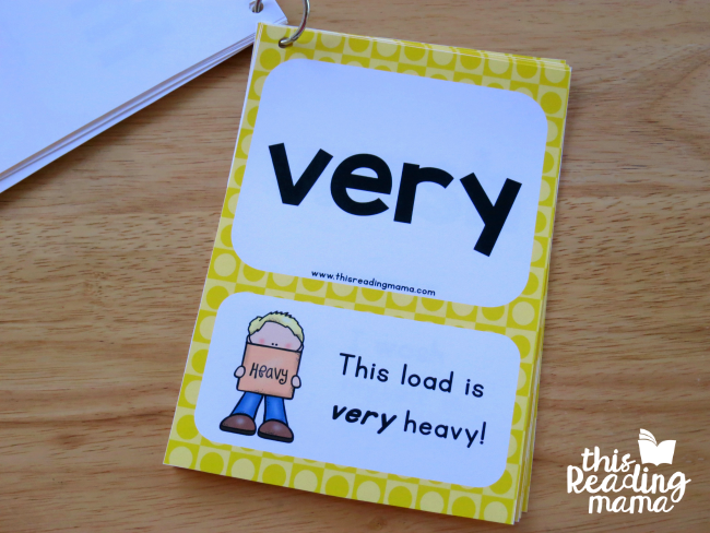 make a sight word flip book with sentence cards