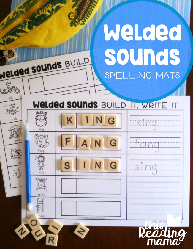 FREE Welded Sounds Spelling Mats -This Reading Mama