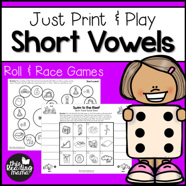 Print and Play Short Vowel Games - This Reading Mama
