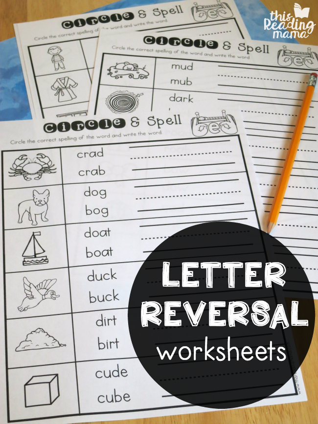 Free Letter Reversal Worksheets - This Reading Mama