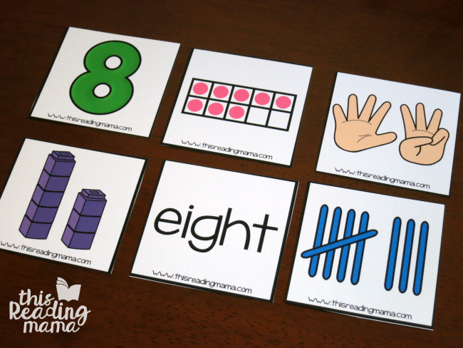 number sorting cards - different ways to make numbers