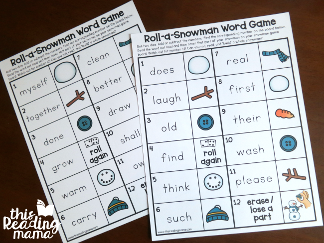 type different sight word lists to match the abilities of your learners