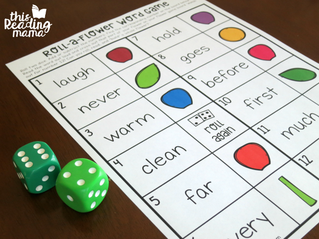 add or subtract dice and match to a word on the board