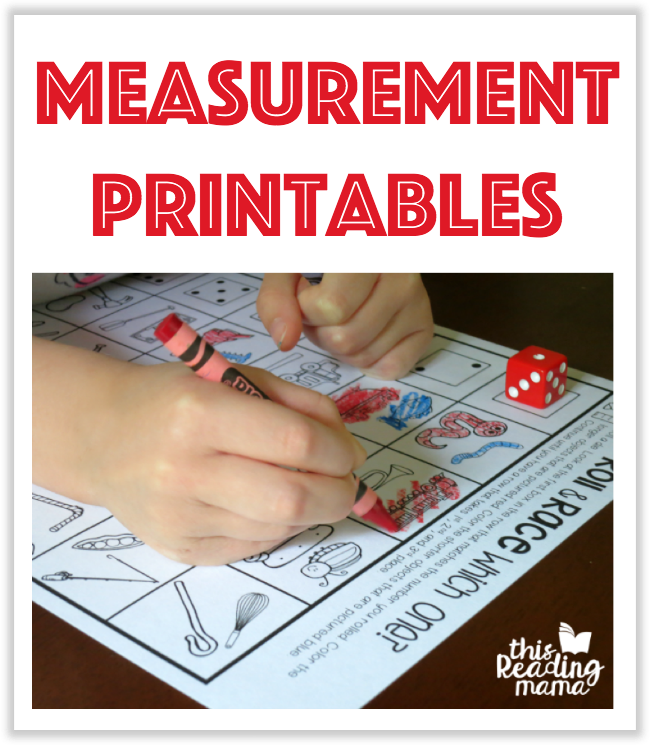Measurement Printables from This Reading Mama