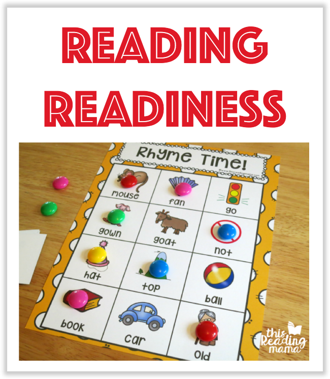 Reading Readiness Printables from This Reading Mama