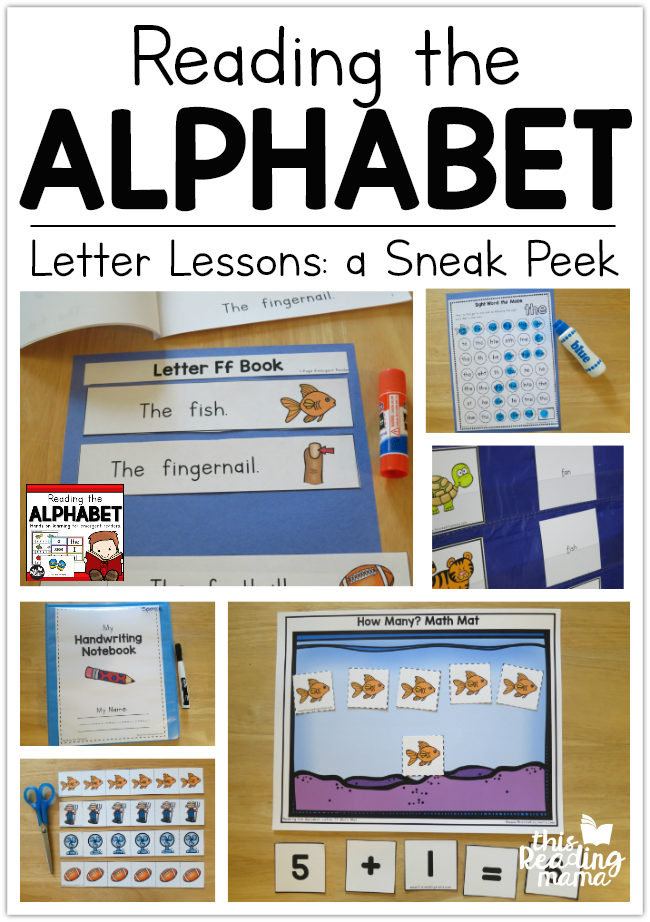 Reading the Alphabet Letter Lessons Sneak Peek - This Reading Mama