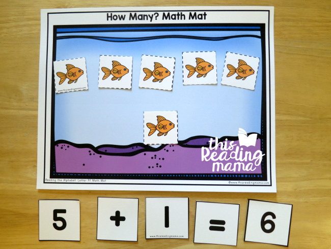 practice simple addition or subtraction problems with How Many? Math Mats