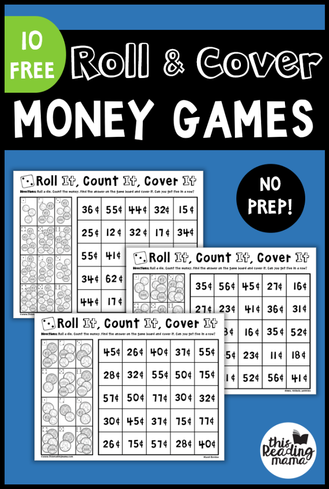No Prep Money Games: Roll & Cover