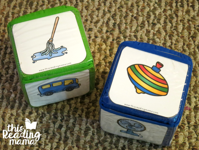 Roll-a-Rhyme Activity from Reading the Alphabet