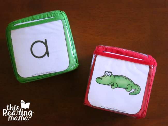 alphabet and alphabet picture pocket cube inserts
