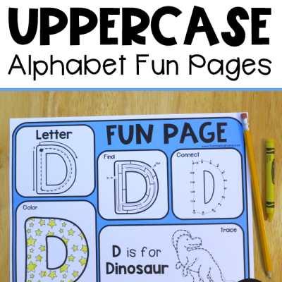 Uppercase Alphabet Fun Pages