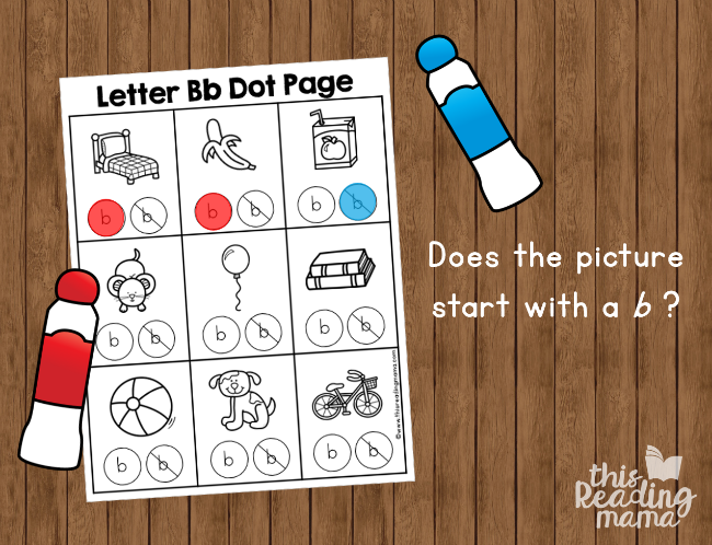 alphabet dot pages - does it start with a b example