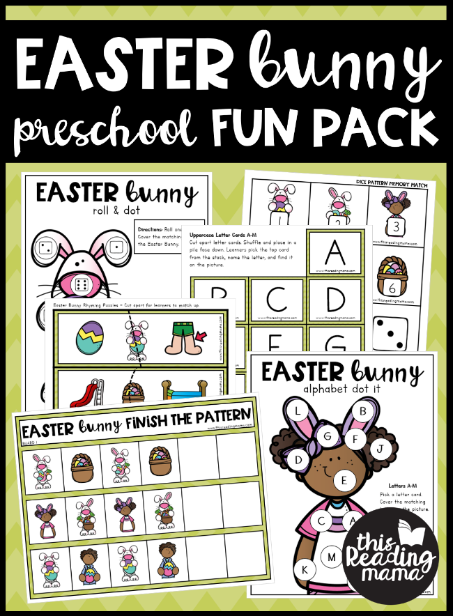 Easter Bunny Preschool Pack - This Reading Mama