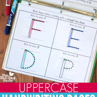 Uppercase Handwriting Pages {by group}