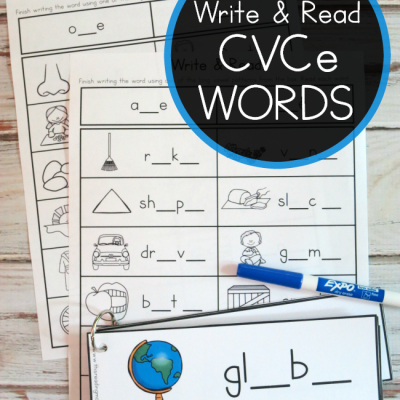CVCe Words: Write & Read Pack