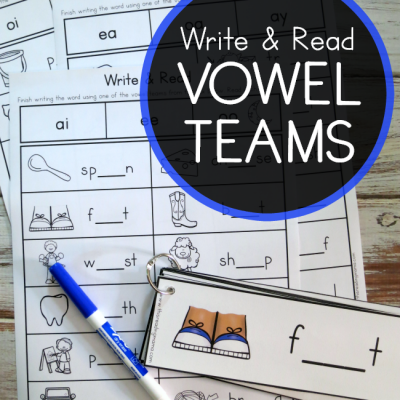 Write & Read Pack for Vowel Teams