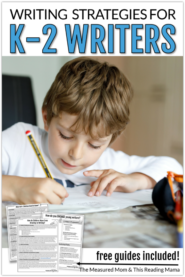 Writing Strategies for K-2 Writers Video Series - a Sneak Peek at Teaching Every Writer - This Reading Mama