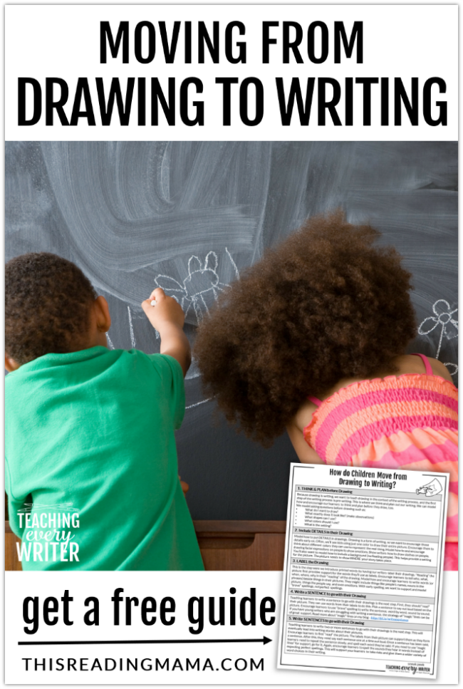 Helping Kids Move from Drawing to Writing - This Reading Mama