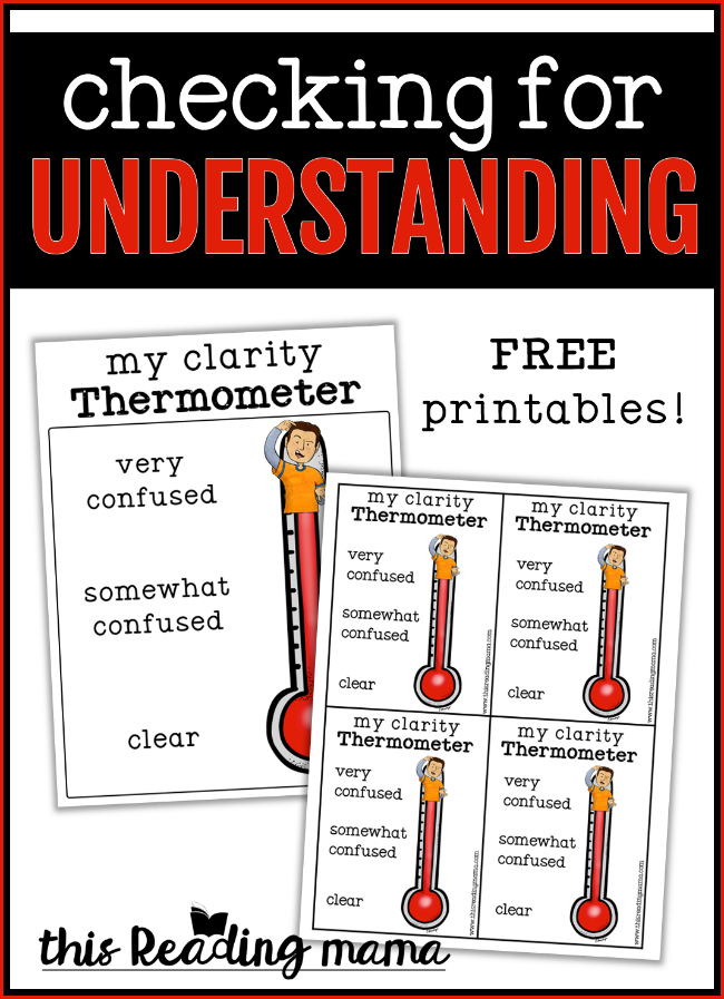 Checking for Understanding - FREE Printable Included - This Reading Mama
