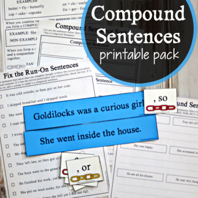 Compound Sentences Printable Activities