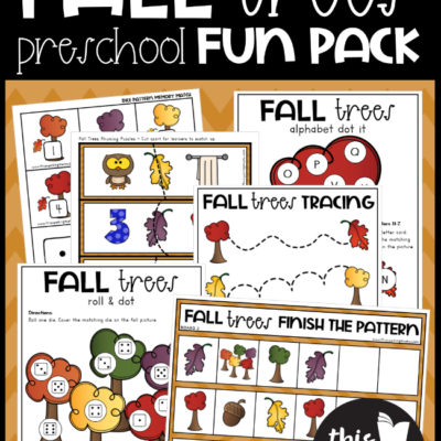 FREE Fall Preschool Pack